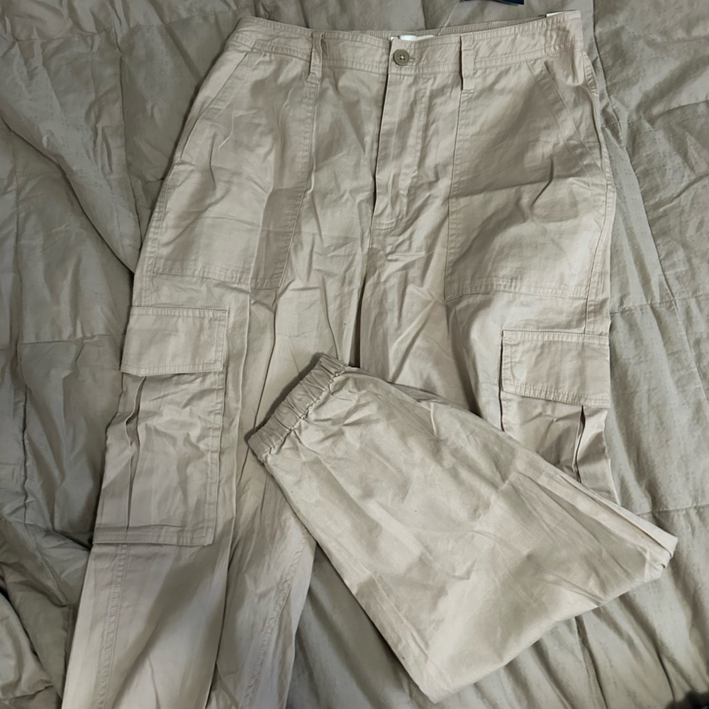 Abercrombie & Fitch Light Tan Cargo Pants